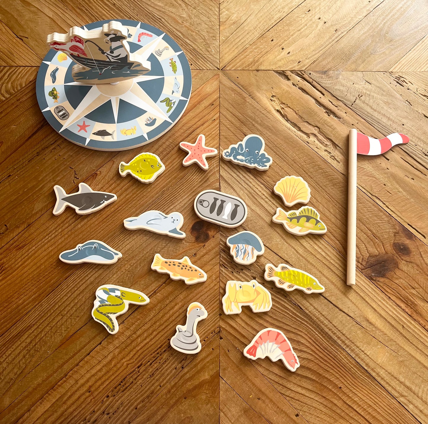 Jeu de pêche « 4 amis » en bois