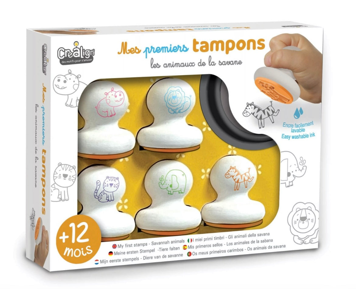 Mes 1ers tampons "Animaux de la savane"