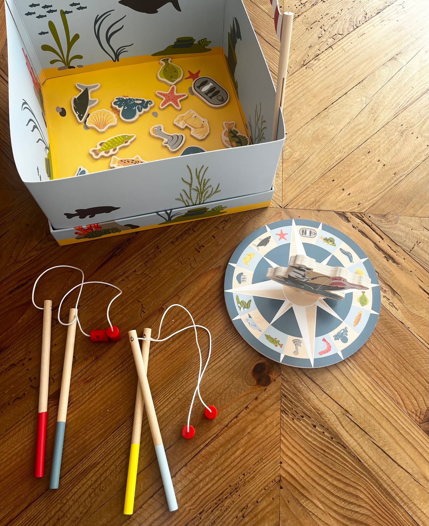 Jeu de pêche « 4 amis » en bois