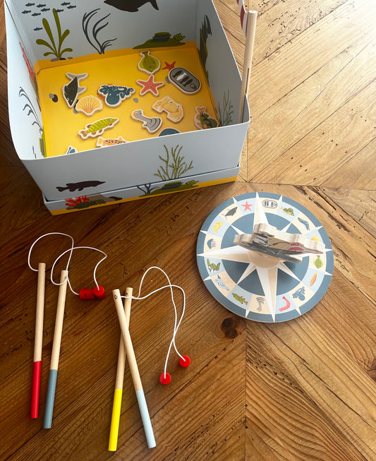 Jeu de pĂȘche « 4 amis » en bois