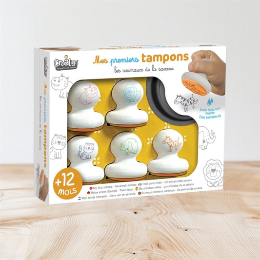 🦁 Mes 1ers tampons "Animaux de la savane"