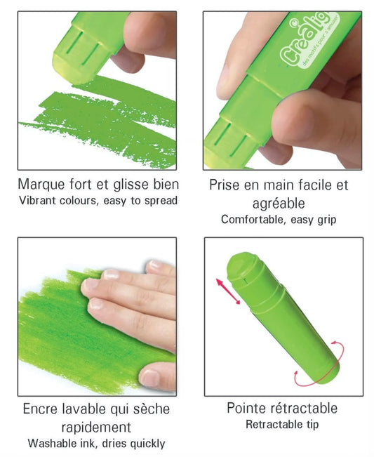 Bâtons de gouaches x9