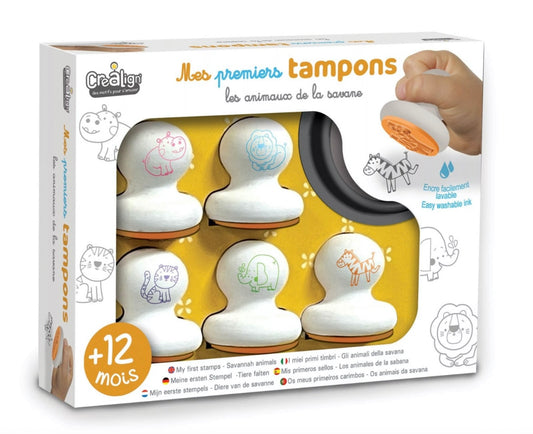 Mes 1ers tampons "Animaux de la savane"
