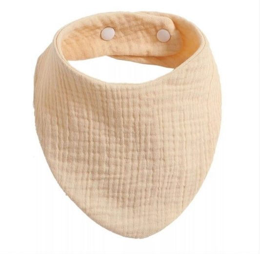 Bavoir foulard beige