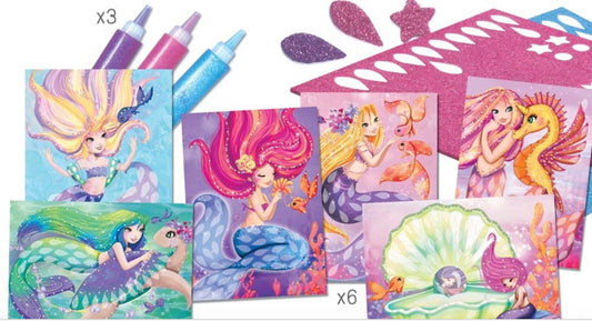 🌟 Cartes à créer – Sirènes scintillantes ✨