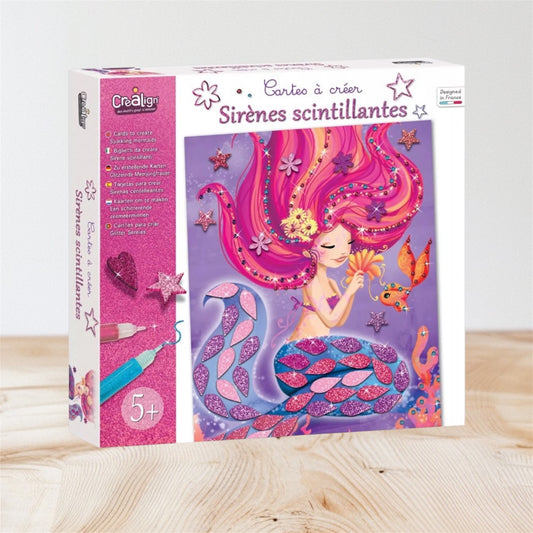 🌟 Cartes à créer – Sirènes scintillantes ✨
