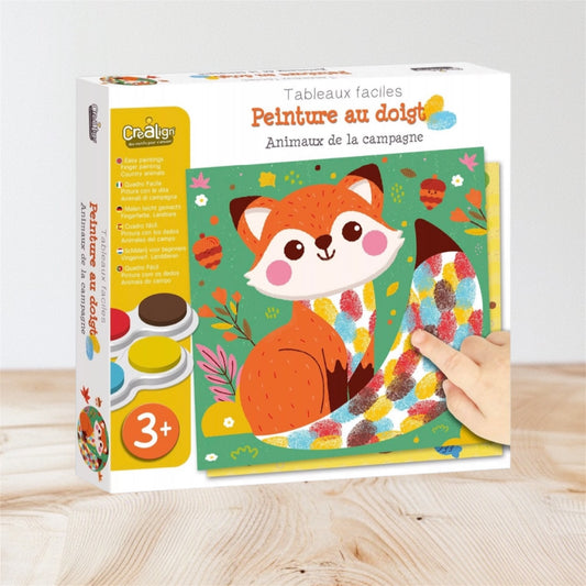 🦊 Peinture au doigt "Animaux de la campagne"