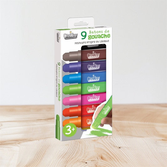🎨 Bâtons de gouaches x9